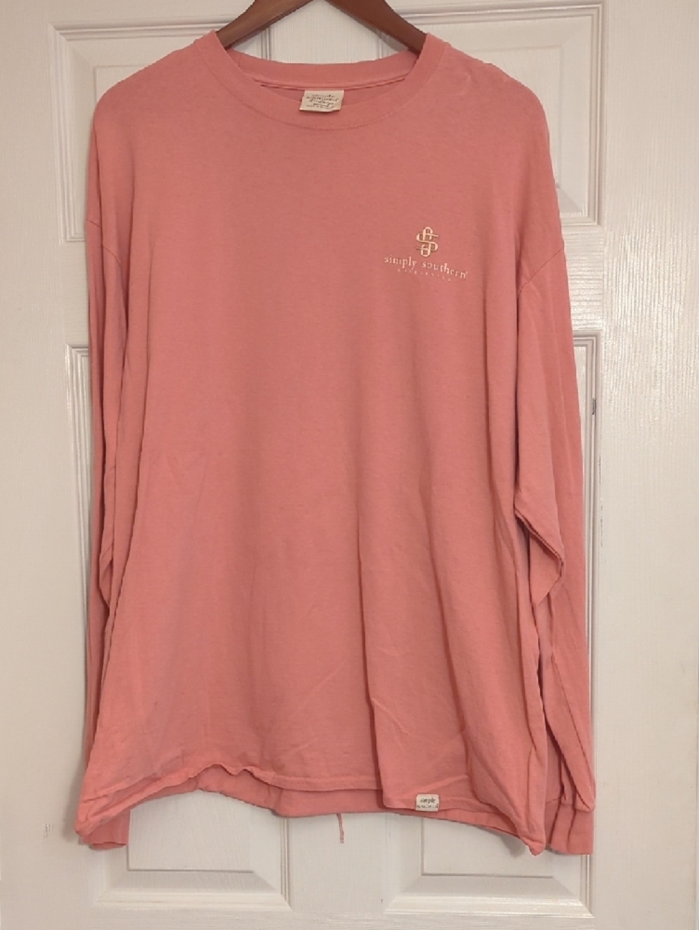 Simply Southern Pink Tee With Raised On Trucks, Country Music & Jesus - Picture 2 of 6